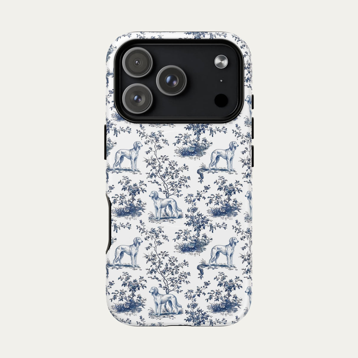 Saluki Blue Toile Phone case
