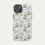 Shar Pei Sage Green Toile phone Case