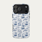 Maltese Blue Toile Phone case