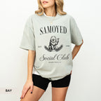 Samoyed Social Club Dog T-Shirt – Unisex Cotton Tee