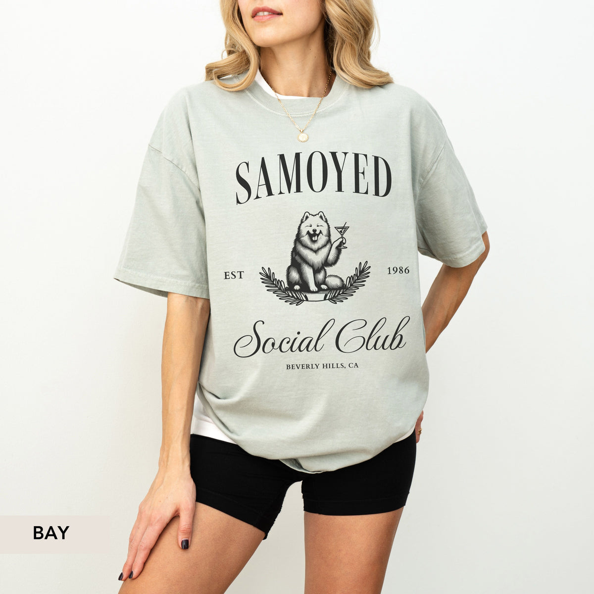 Samoyed Social Club Dog T-Shirt – Unisex Cotton Tee