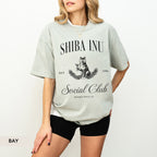 Shiba Inu Social Club Dog T-Shirt – Unisex Cotton Tee