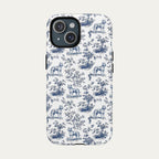 Pitbull Blue Toile Phone case
