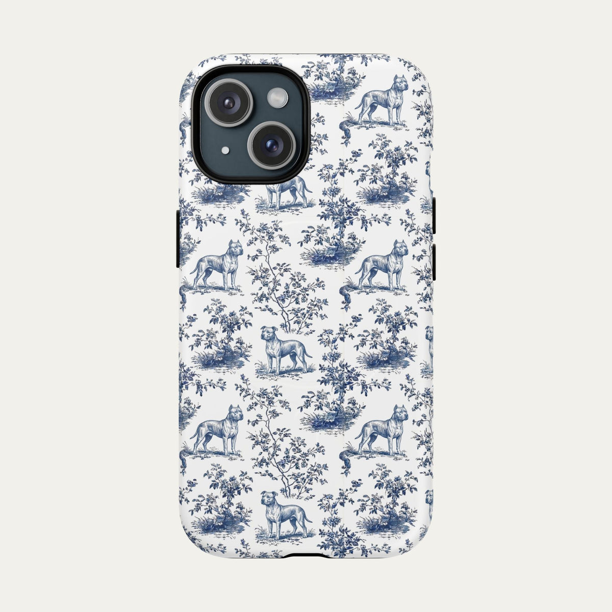 Pitbull Blue Toile Phone case