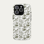 Wirehaired Pointing Griffon Sage Green Toile phone Case