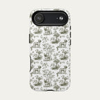 French bulldog Sage Green Toile phone Case