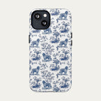 Newfoundland Blue Toile Phone case