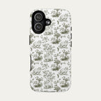 Persian Cat Sage Green Toile phone Case