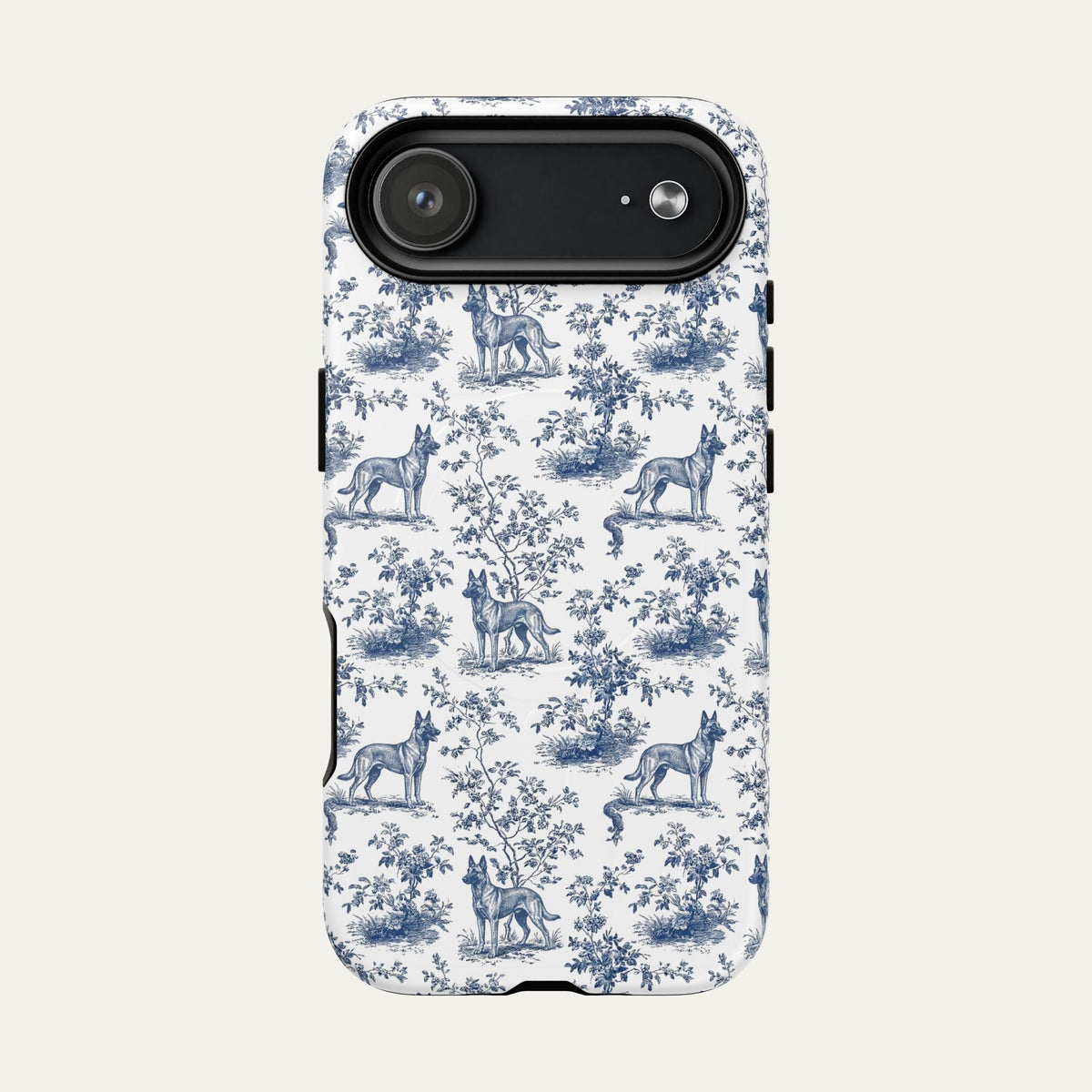 Belgian Malinois Blue Toile Phone case