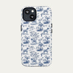 Boxer Blue Toile Phone case