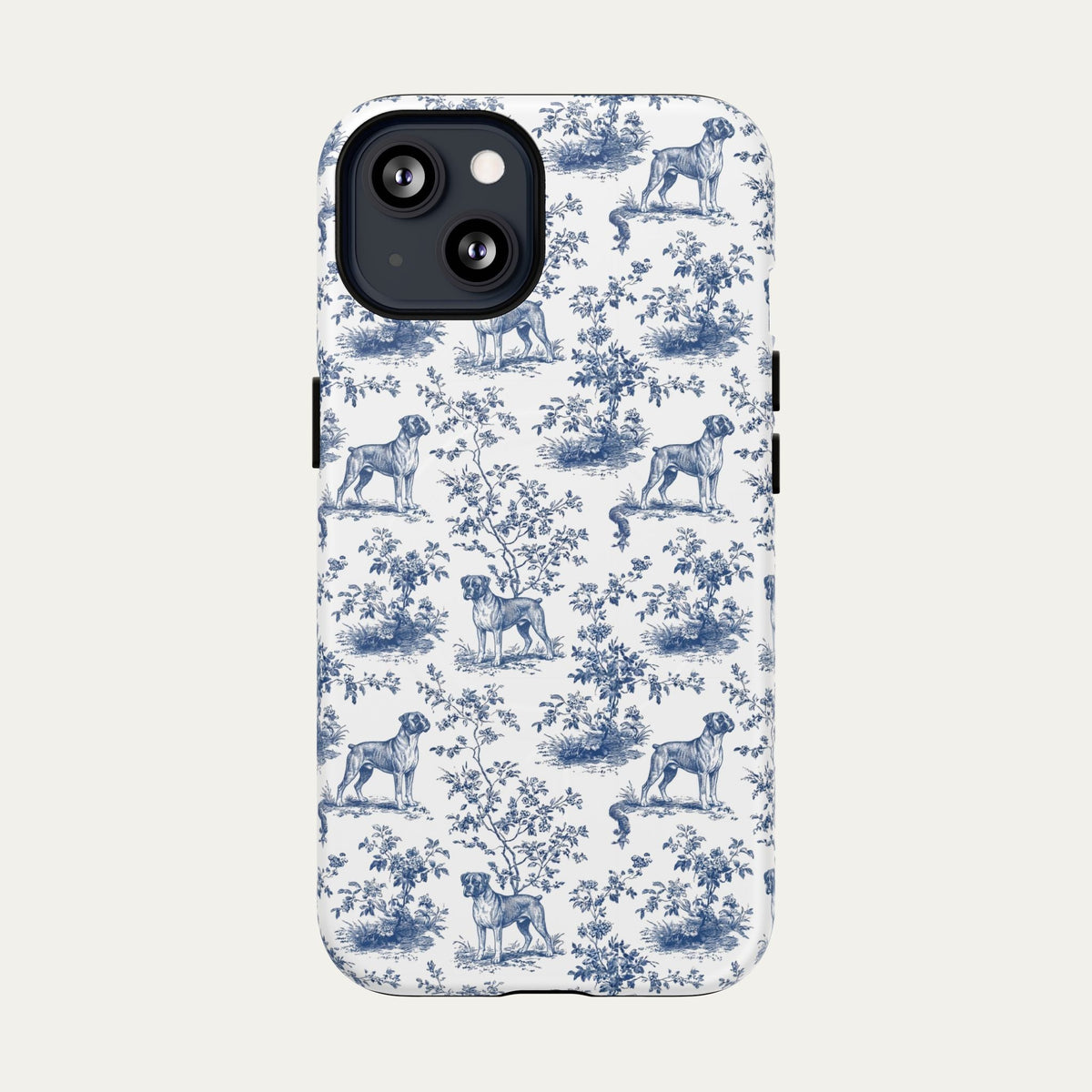 Boxer Blue Toile Phone case
