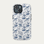 Bloodhound Blue Toile Phone case