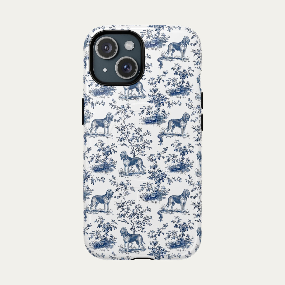 Bloodhound Blue Toile Phone case