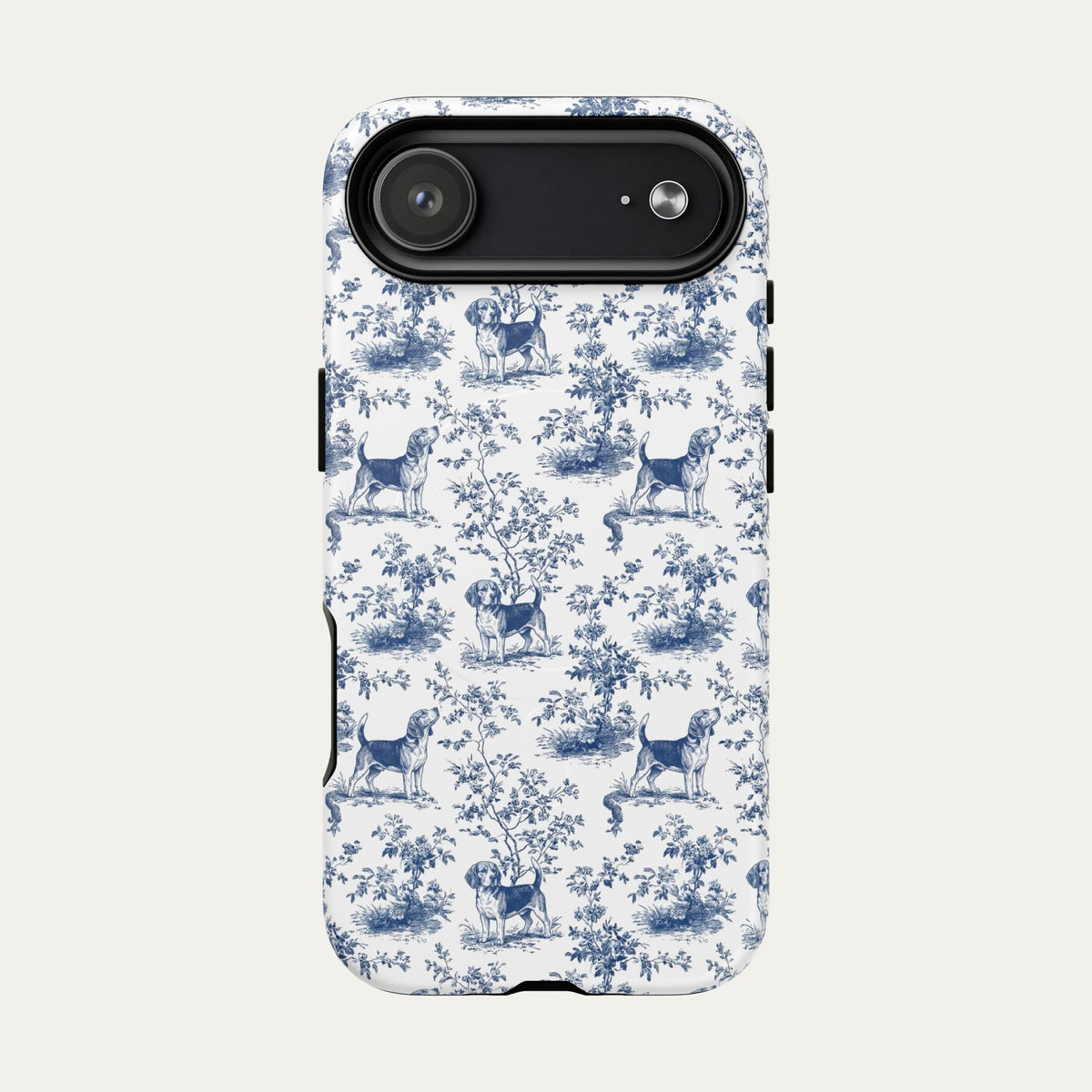 Beagle Blue Toile Phone case