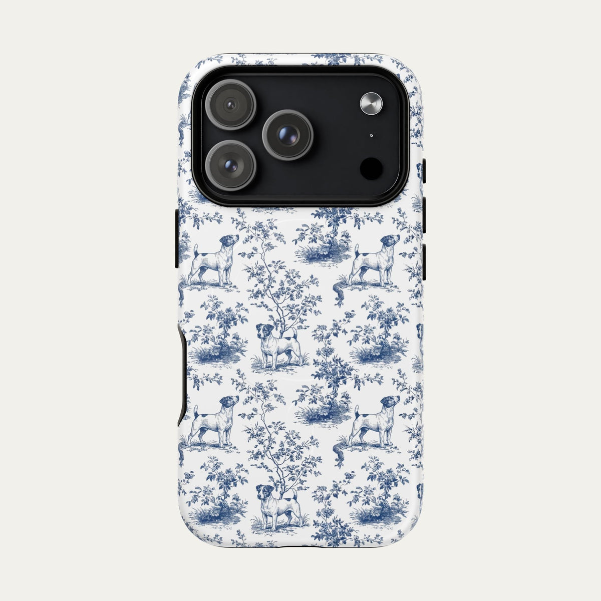 Jack Russell Terrier Blue Toile Phone case