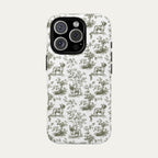 French bulldog Sage Green Toile phone Case