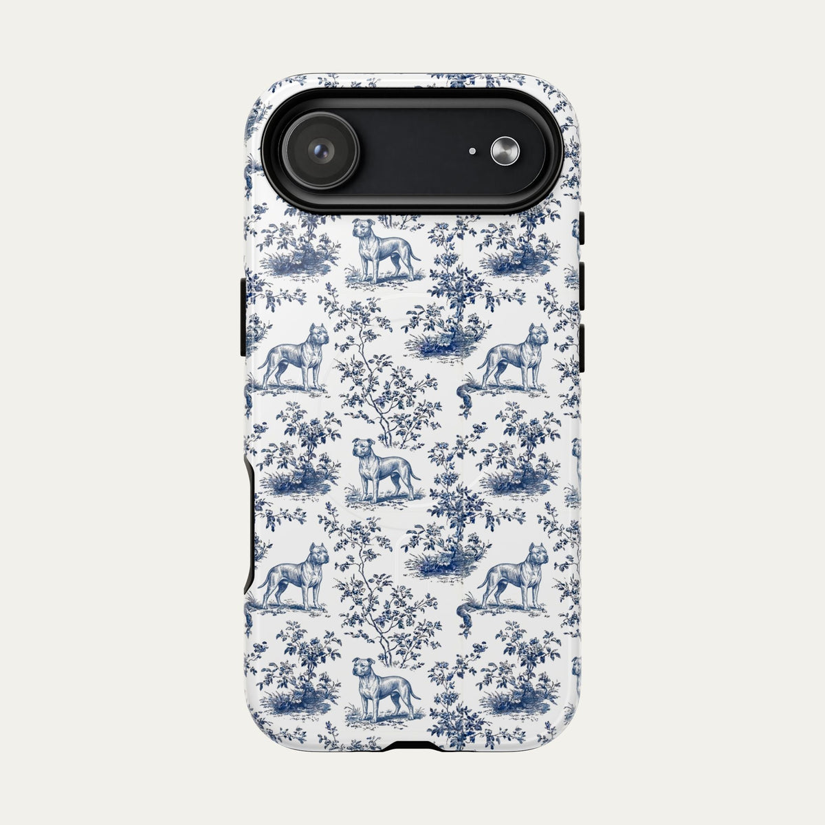Pitbull Blue Toile Phone case