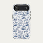 Maltese Blue Toile Phone case