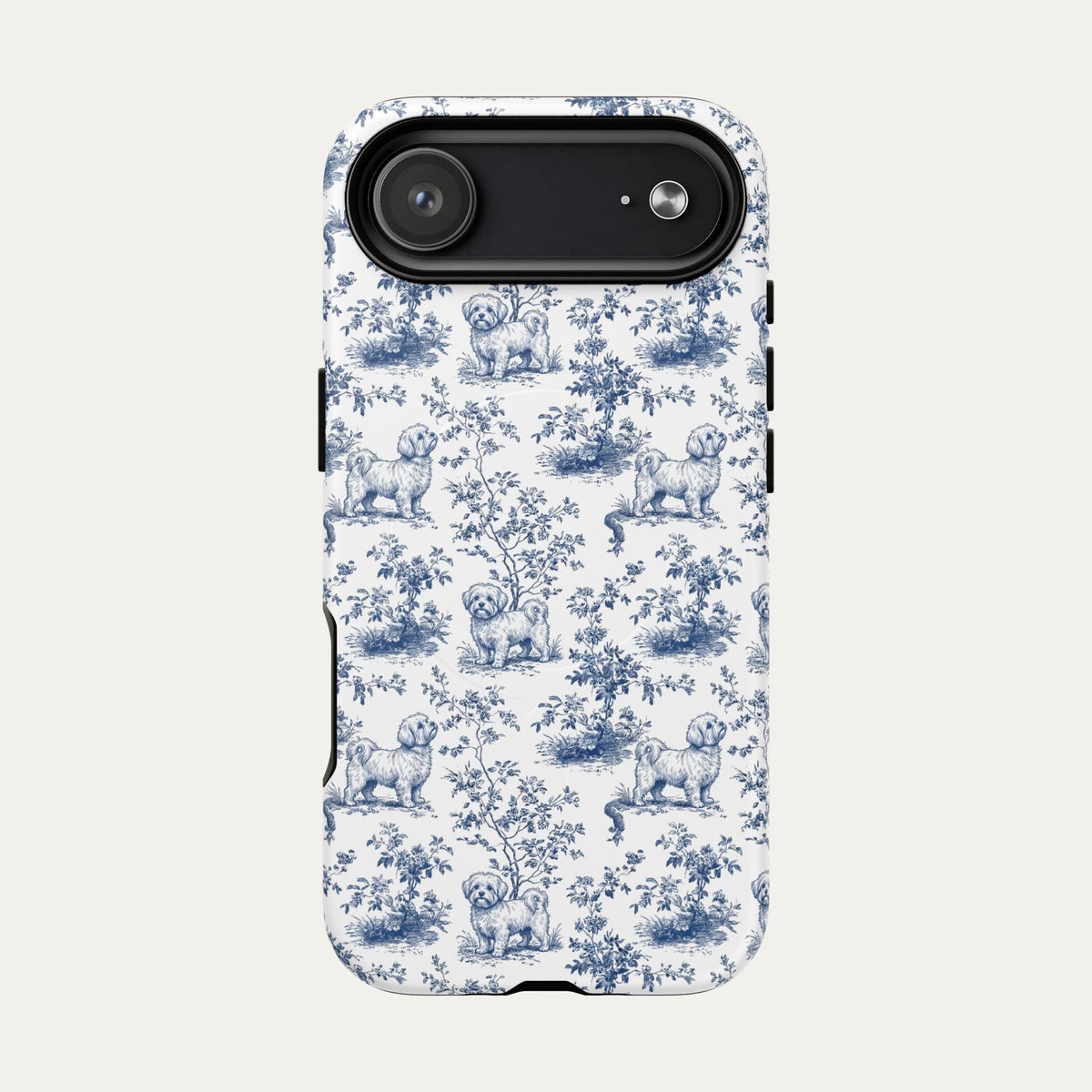 Maltese Blue Toile Phone case