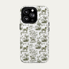 Rhodesian Ridgeback Sage Green Toile phone Case
