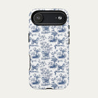 Akita Blue Toile Phone case