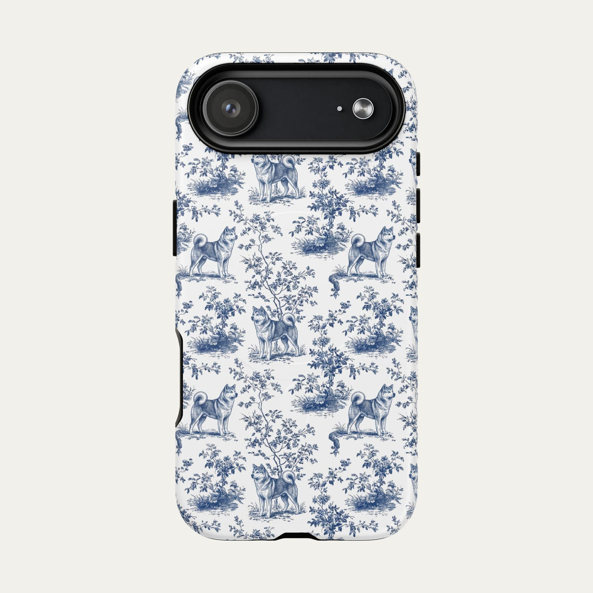 Akita Blue Toile Phone case