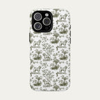 Shar Pei Sage Green Toile phone Case