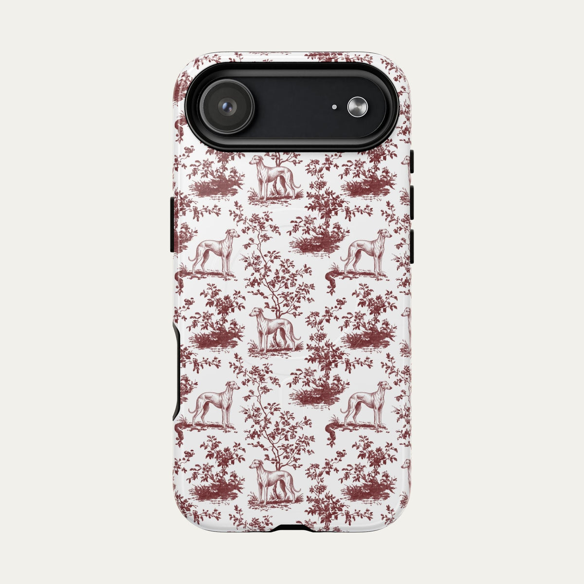 Sloughi Burgundy Toile phone Case