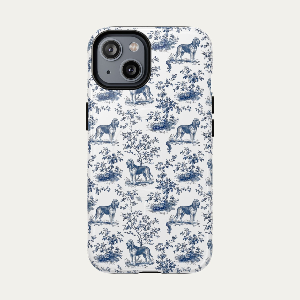 Bloodhound Blue Toile Phone case