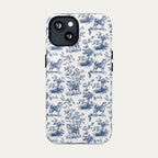 Akita Blue Toile Phone case