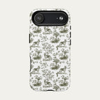 German Shepherd Sage Green Toile phone Case