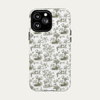 Maltese Sage Green Toile phone Case