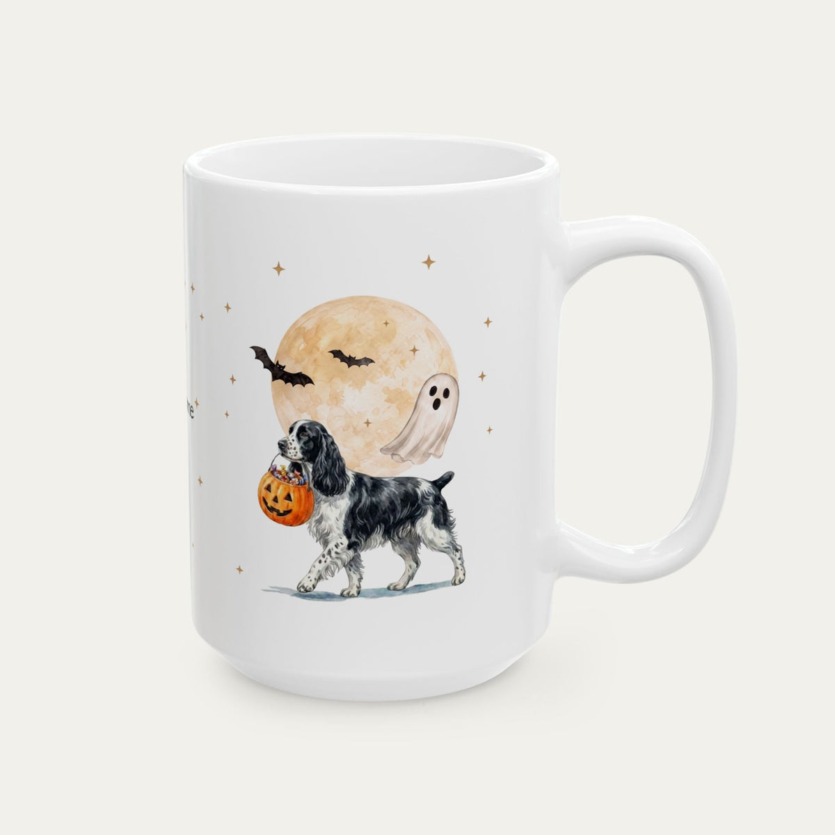 Custom Springer Spaniel Halloween mug