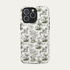 Wheaten Terrier Sage Green Toile phone Case