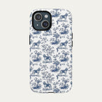 Bloodhound Blue Toile Phone case