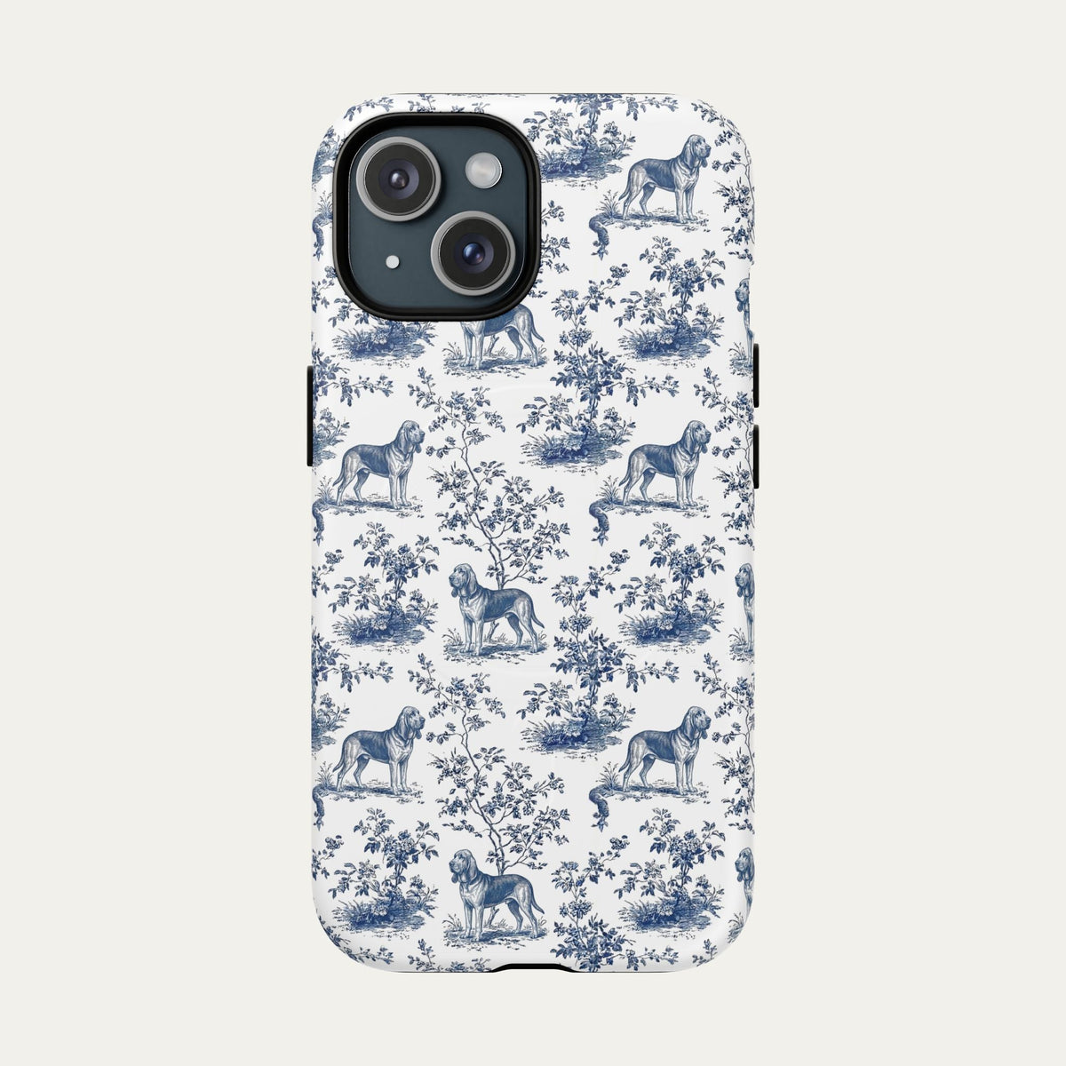 Bloodhound Blue Toile Phone case