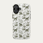 Bernese Mountain Sage Green Toile phone Case