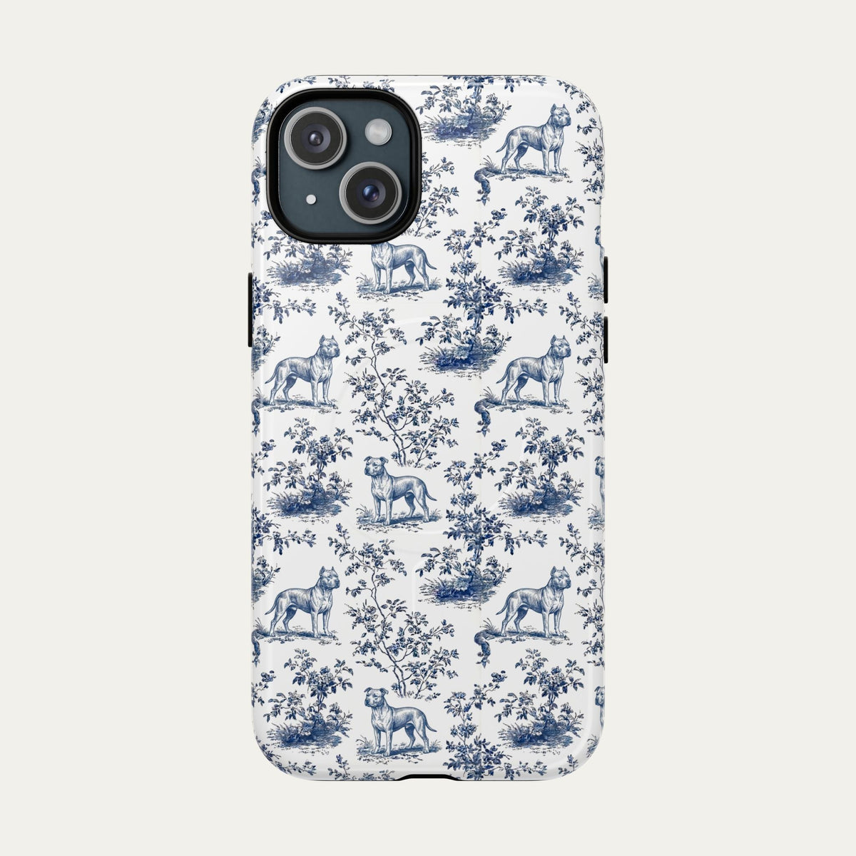Pitbull Blue Toile Phone case