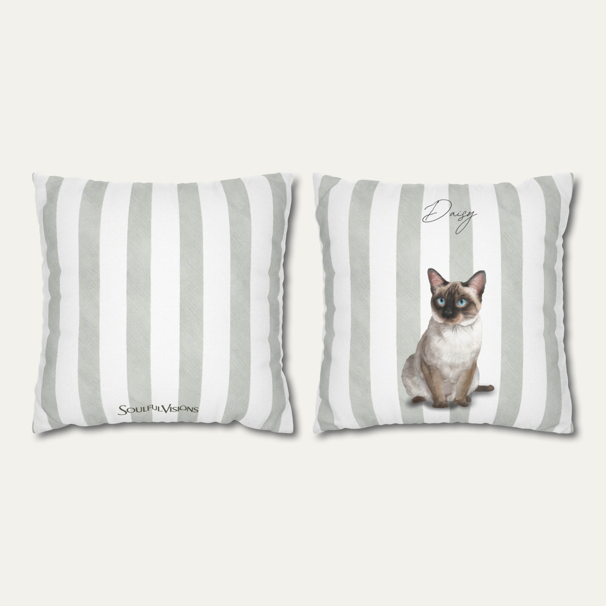 Sage Stripes - Half Body