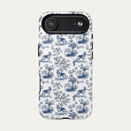 German Shepherd Blue Toile Phone case