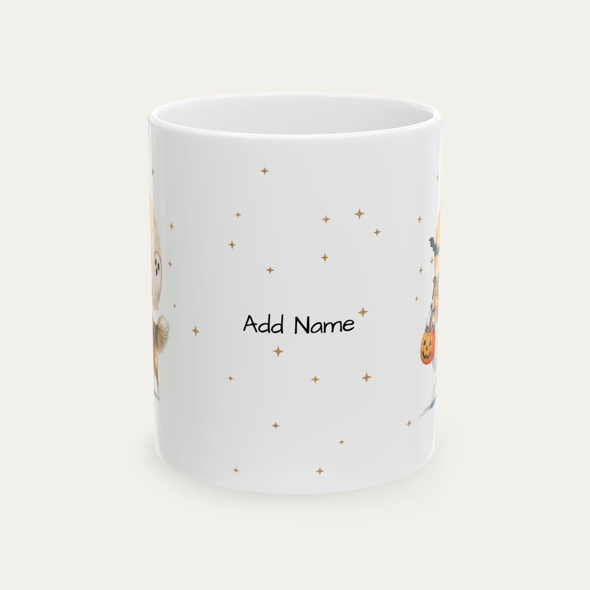 Custom Shetland Sheepdog Halloween mug