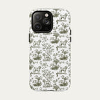 Shar Pei Sage Green Toile phone Case