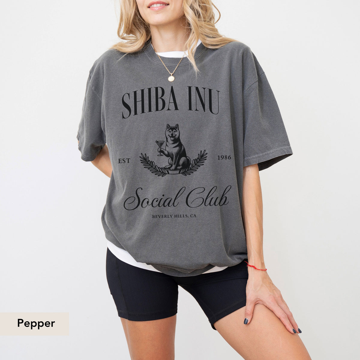 Shiba Inu Social Club Dog T-Shirt – Unisex Cotton Tee
