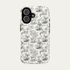 Maltese Sage Green Toile phone Case