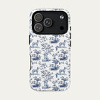 Dalmatian Blue Toile Phone case