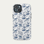 Bloodhound Blue Toile Phone case