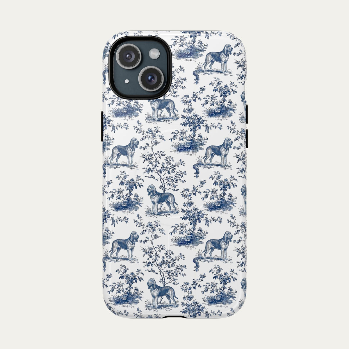Bloodhound Blue Toile Phone case