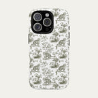 Scottish Fold Cat Sage Green Toile phone Case