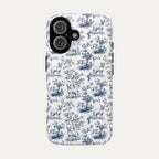 Sphynx Cat Blue Toile Phone case