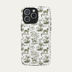 Rhodesian Ridgeback Sage Green Toile phone Case